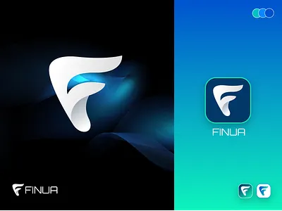 FINUA- LETTER F LOGO animation branding design graphic design illustration logo typography ui ux vector