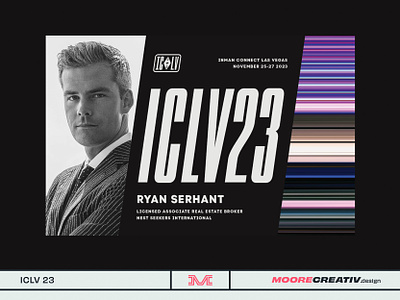 ICLV23 Speaker Poster branding racing type vintage