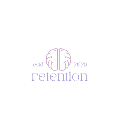 Retention Logo-Brain Game canva graphic design illustration logo