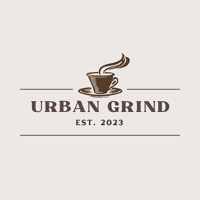 Urban Grind Logo-Coffee Shop Website canva design graphic design illustration logo