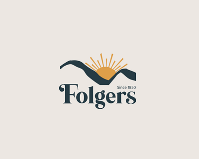 Conceptual Folgers Logo Design branding coffee design folgers graphic design illustration logo