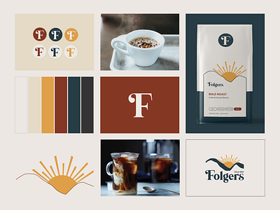 Conceptual Folgers Rebrand advertising branding coffee design folgers graphic design illustration logo packaging vector