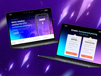 XRii Branding 3d app design augmented reality branding high tech illustration landing page mobile saas app saas design space design ui website design