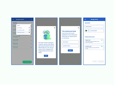 Learning Management System UI Design - Mobile Version app branding design graphic design typography ui