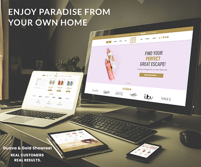 Guava & Gold branding design ecommerce product ui webdesign website