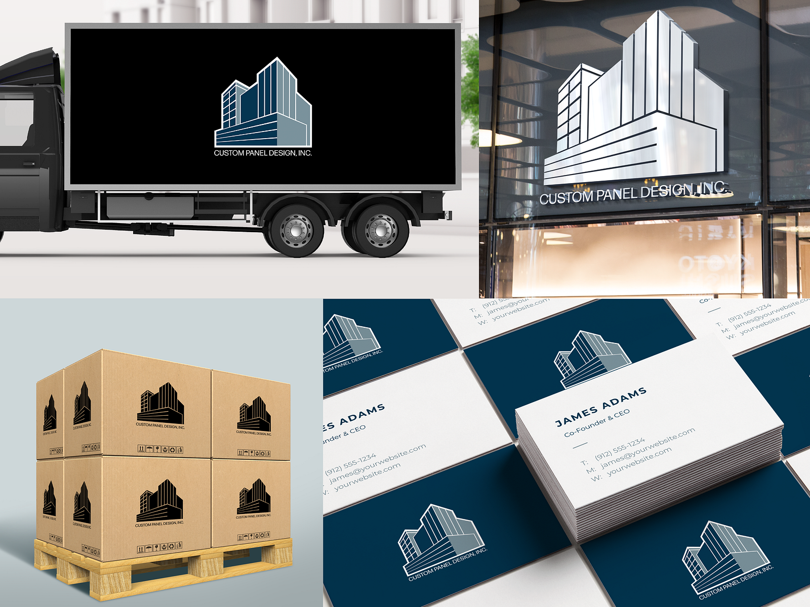 Custom Panel Design Inc. Branding by Erin Rane on Dribbble