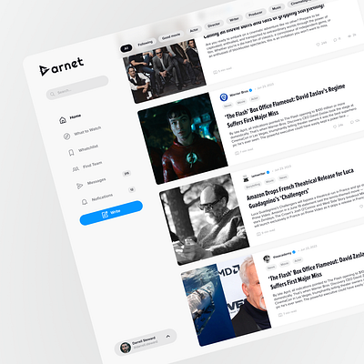 Connecting Movie Enthusiasts through Social Media app branding dashboard design graphic design logo media movie news ui ux