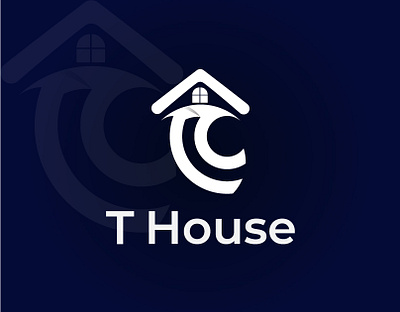T House Modern Logo brand identity