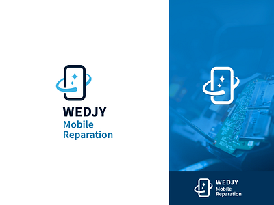 Logo - WEDJY Mobile Reparation branding graphic design illustration logo