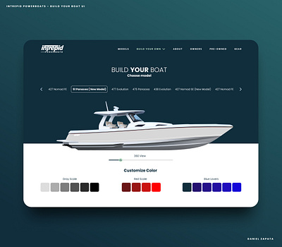 INTREPID - Build Your Boat UI Concept figma interfacedesign ui uidesign uiux