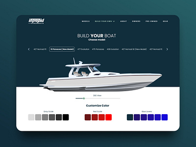 INTREPID - Build Your Boat UI Concept figma interfacedesign ui uidesign uiux