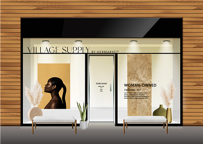 Store Window Concept Rendering rendering retail store design window display