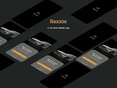 Rexxie Car Rental Mobile App UI car rental delivery app transportation traveling ui design