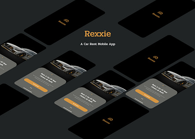 Rexxie Car Rental Mobile App UI car rental delivery app transportation traveling ui design
