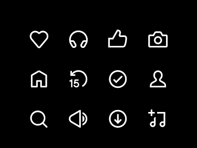 Spotify UI Icons figma icondesign illustrator music reductivedesign ui