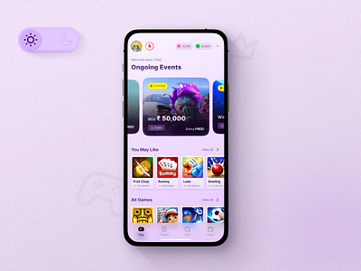 Gaming App MPL Re-Imagined Light Version advanture design gameapp gamer games gaming illustration minimal ui ui design uiux