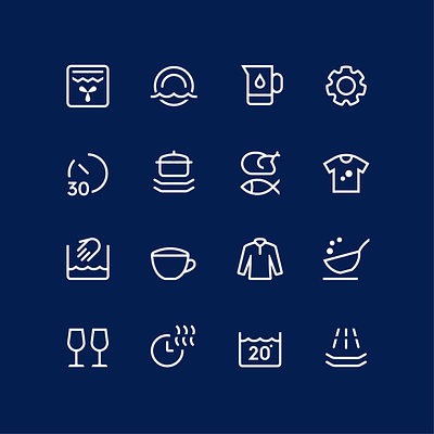 Electrolux Digital & Physical Icons figma goodwithdesign icondesign illustrator productdesign reductivedesign ui