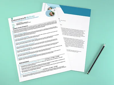 Modern ATS Friendly Resume/Cover Letter ats branding clean cover letter design light theme microsoft word modern personal brand resume template