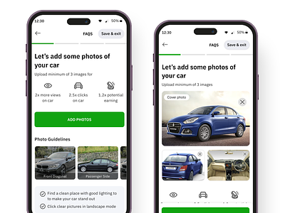 Host Car Onboarding Profile Building car car profile design experiece image module interface product design ui uiux ux zoomcar