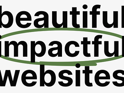 Impactful clean inter squarespace web design