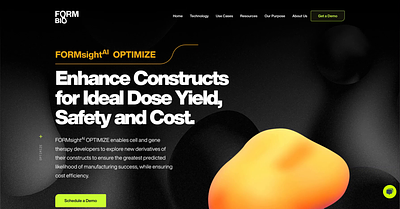 Form Bio Optimize and Simulate Pages branding creativity web design