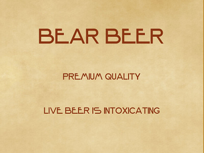 Bear Beer branding design graphic design ux