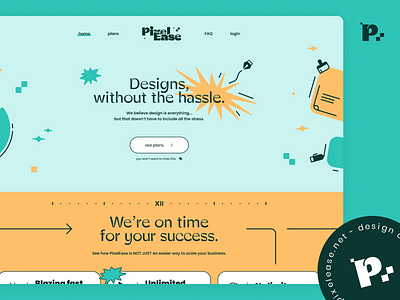 PixelEase - Design without Hassle branding graphic design logo ui vector