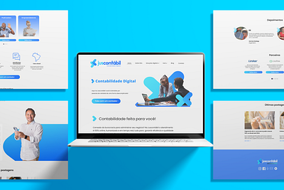Site Juscontábil design graphic design site ui ux