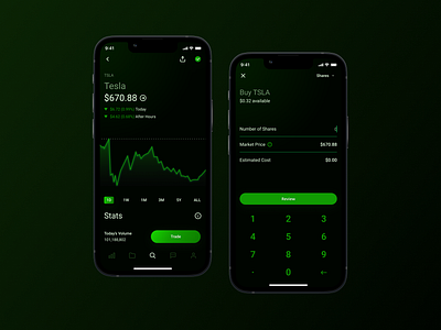 Robinhood - A New Look and Feel app design design system mobile design redesign ui visual design