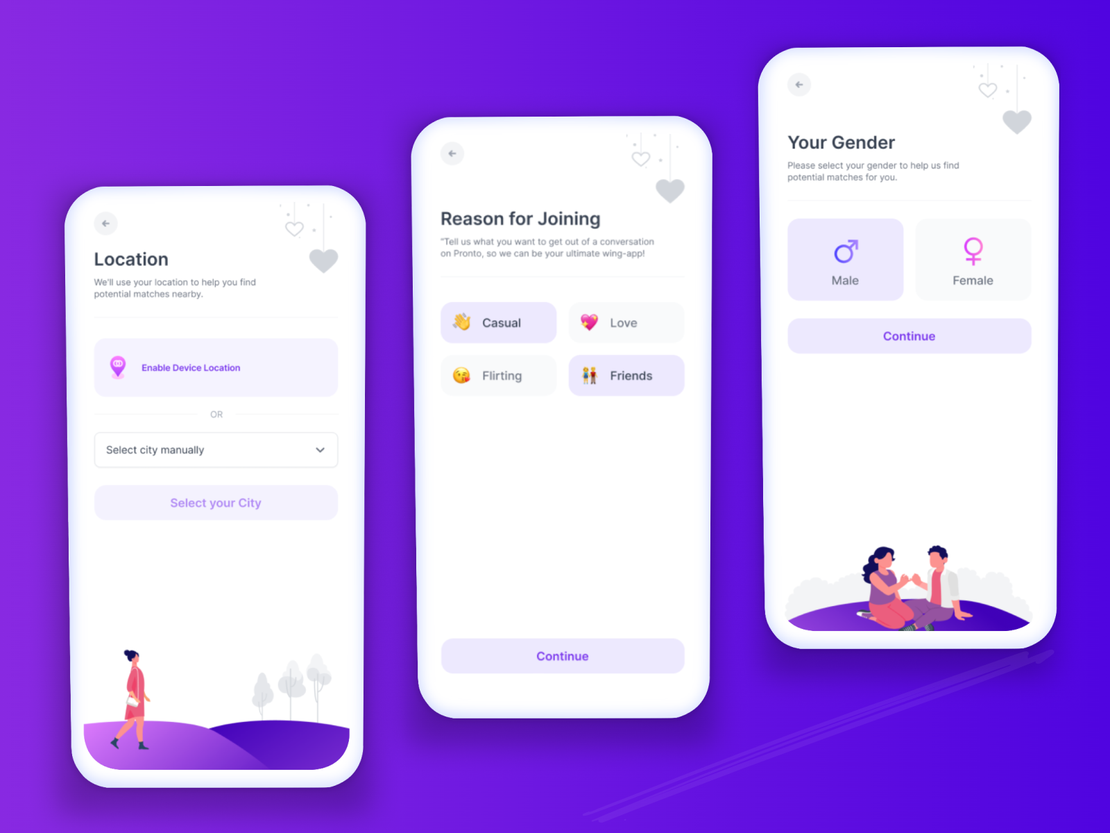 Example of Pronto - Mobile App