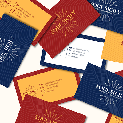 Sun Business Card - Sicilian handmade products branding business card design designer graphic design graphics illustration illustrator vector