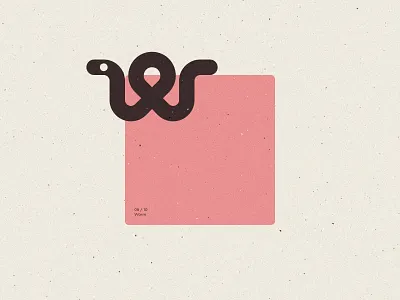 Worm mark – Biologo 🪱 abstract art branding colors design graphic design illustration logo logo design logotype mark symbol vector worm