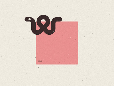 Worm mark – Biologo 🪱 abstract art branding colors design graphic design illustration logo logo design logotype mark symbol vector worm