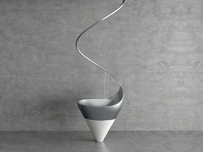 Zaha Hadid Faucet Concept — Product Design 3d 3d render 3d visualization faucet product design zaha hadid