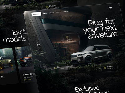 Lex - Jeep Website 4x4 car landingpage car website jeep landingpage luxury cars offroad ui uidesign