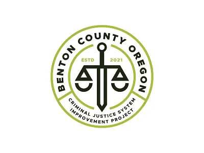 Benton County Oregon CJSIP Logo adobe illustrator badge design brand branding changethethought design design for education design for government education graphic design illustration logo logo badge logo design typography vector vector logo