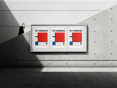 Piet Mondrian | Website Concept art artist design minimalism modern mondrian website