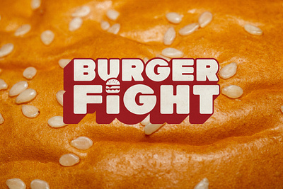 Burger Fight branding burger design fight food graphic design logo wordmark