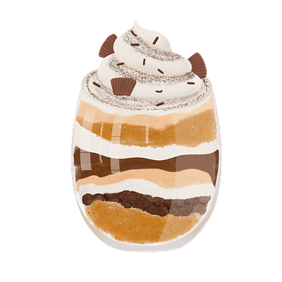 Peanut dessert dessert illustration digital illustration illustration