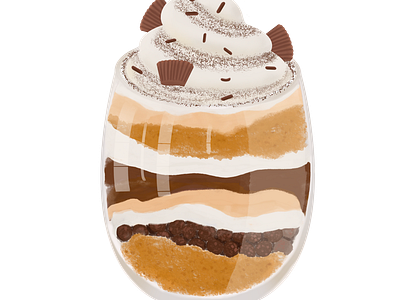 Peanut dessert dessert illustration digital illustration illustration