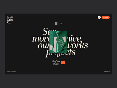 MannSales.co - Animation agency animation big black clean creative gif landing motion graphics typo typography ui website