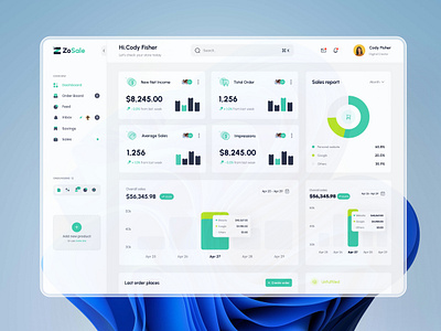 Sales Analytics Dashboard ui