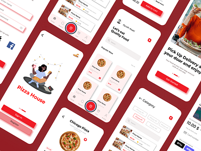 Pizza Delivery App Design app figma ui ui ux