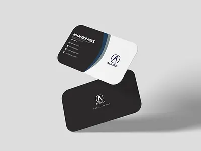 ACURA Business Cards branding business card design graphic design logo mhadi rabiee mohammad mahdi rabiee ui vector