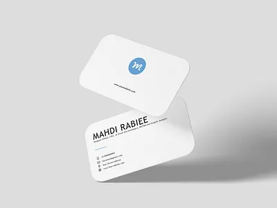 Personal Business Cards branding business card design graphic design logo mahdi rabiee mohammad mahdi rabiee ui vector