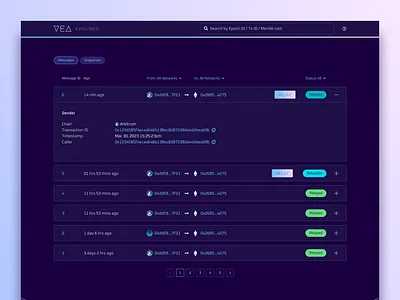 VeaScan UI blockchain design ethereum ui user experience user interface ux