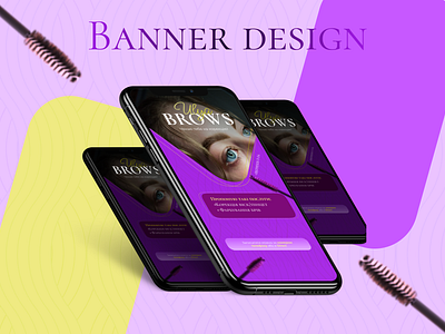 Banner design / eyebrow stylist adwerstingcreatives banner bannerdesign design graphic design