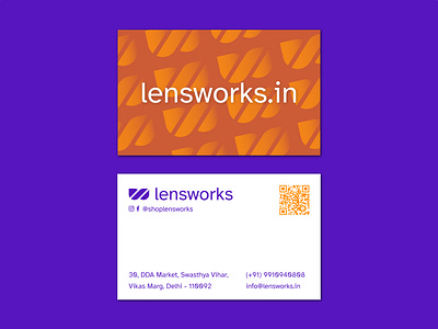 Lensworks Eyeware Retail Chain — Logo & Business Card Design branding business card business card design logo logo design stationery stationery design