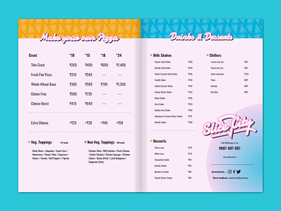 Slice City Pizzeria — Branding & Menu Design branding logo logo design menu design pizzeria restaurant menu restaurant menu design