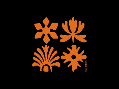 Cloé de Flora branding project branding design graphic design illustration logo typography